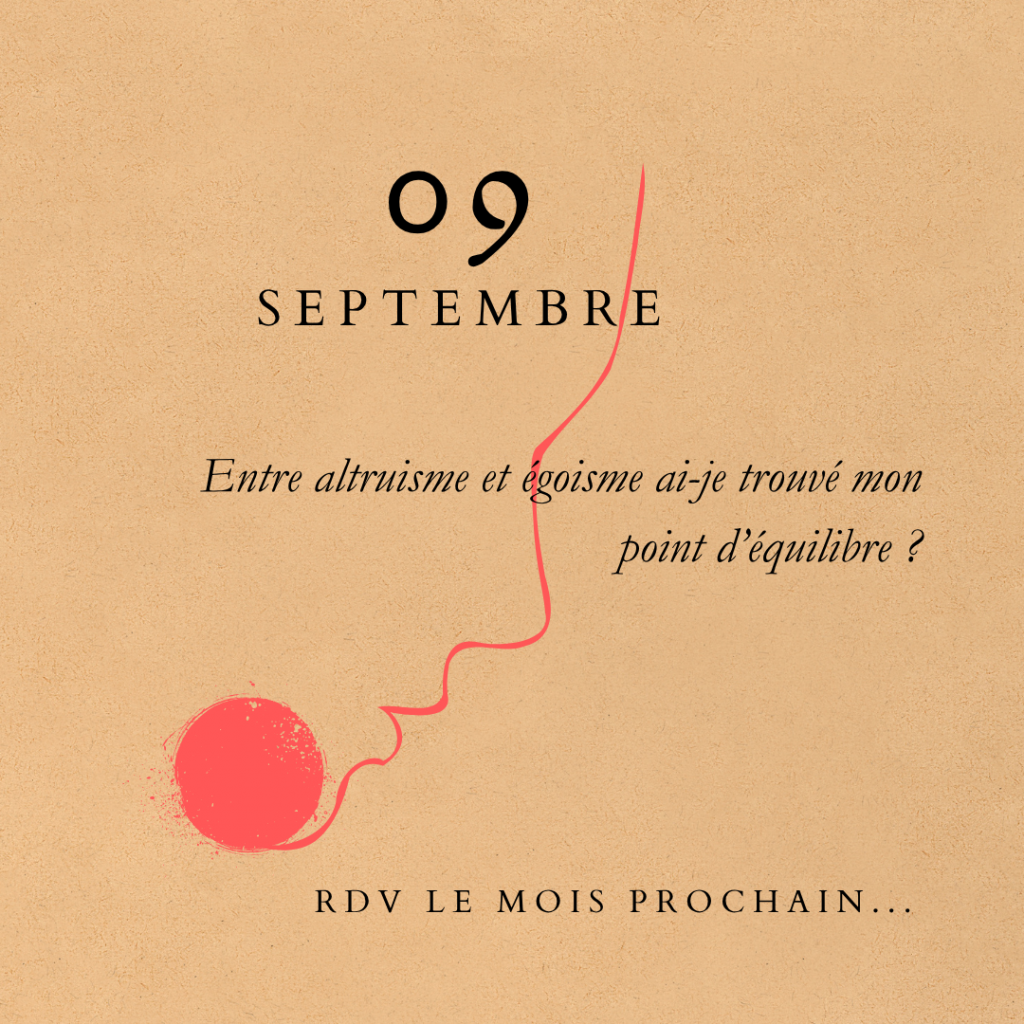 Septembre 2026 Altruisme vs égoïsme