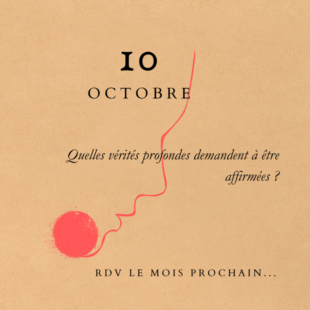 Octobre affirmation de soi expression de soi émergence